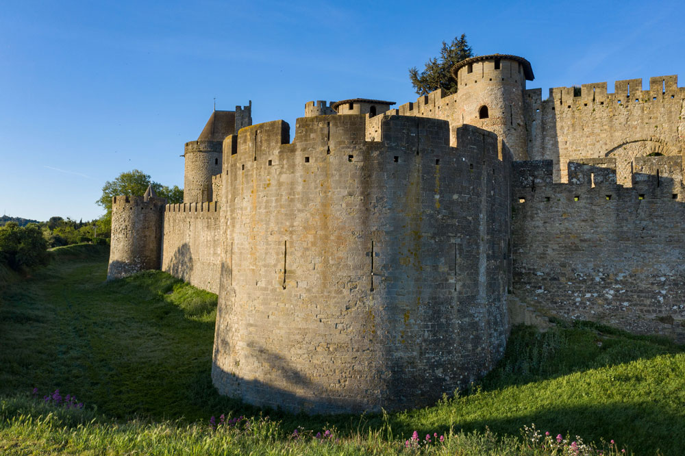 enceinte-exterieure enceinte extérieure de Carcassonne