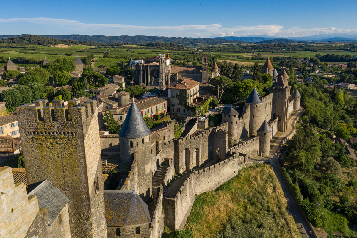 situation-paysagere-carcassonne situation paysagère de la cité de Carcassonne