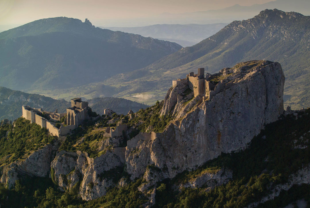 Vue sur le château de Peyrepertuse