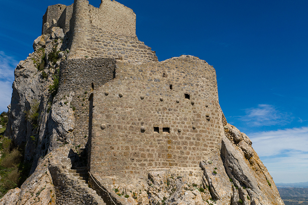 première enceinte du château de Quéribus