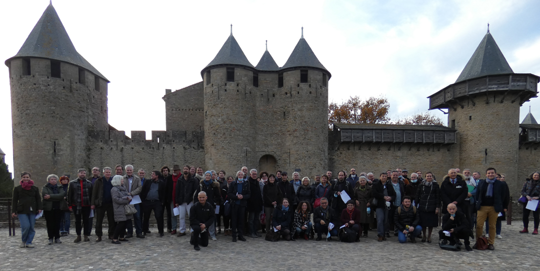 Photo d'un colloque devant la cité de Carcassonne